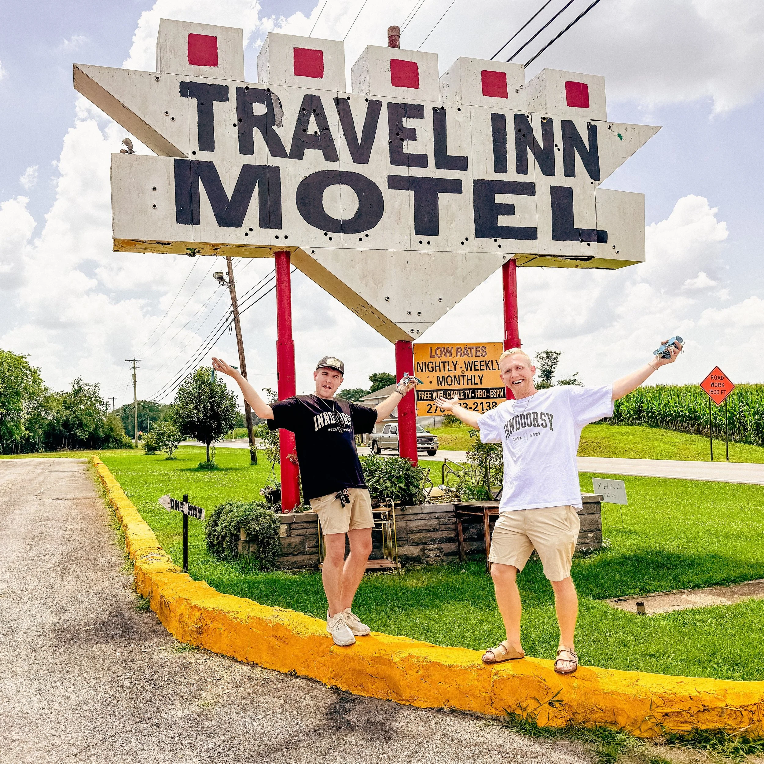 Big news on the horizon... @inndoorsy just bought a hotel!

My brother and I spent America's 250th Birthday weekend in typical entrepreneurial fashion, closing on a piece of classic Americana history&mdash;the roadside motel.

This has been a deal in