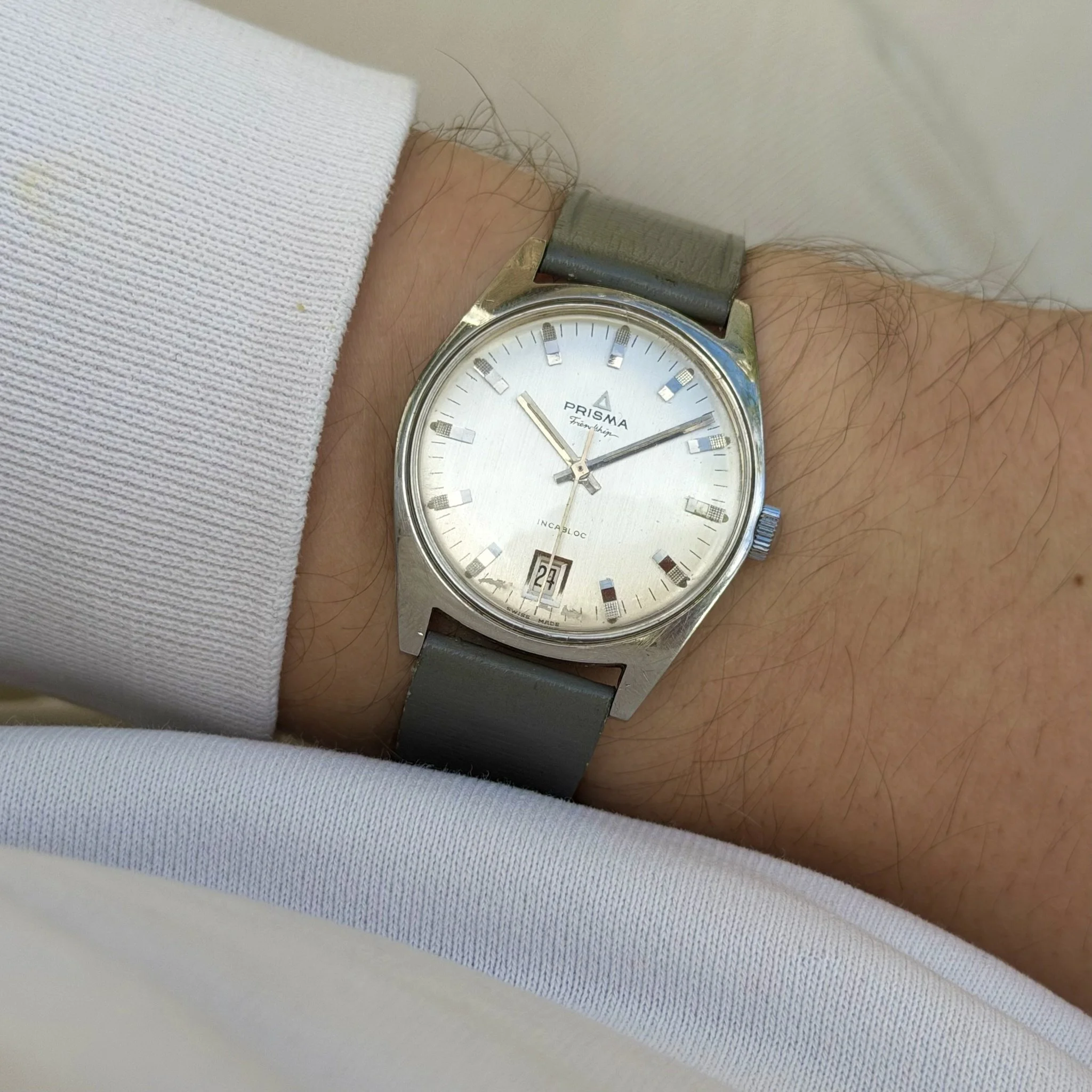 Prisma Friendship 10714 'Silver brushed dial'