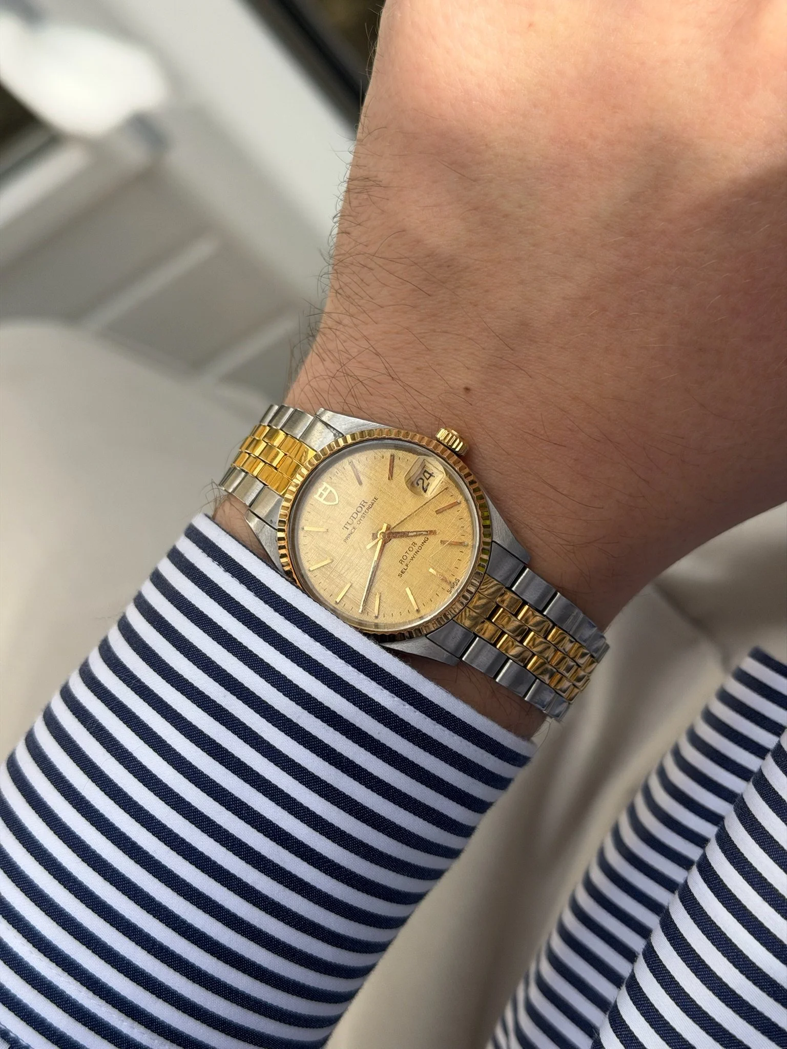 TUDOR Prince Oysterdate 72033 'Linen'