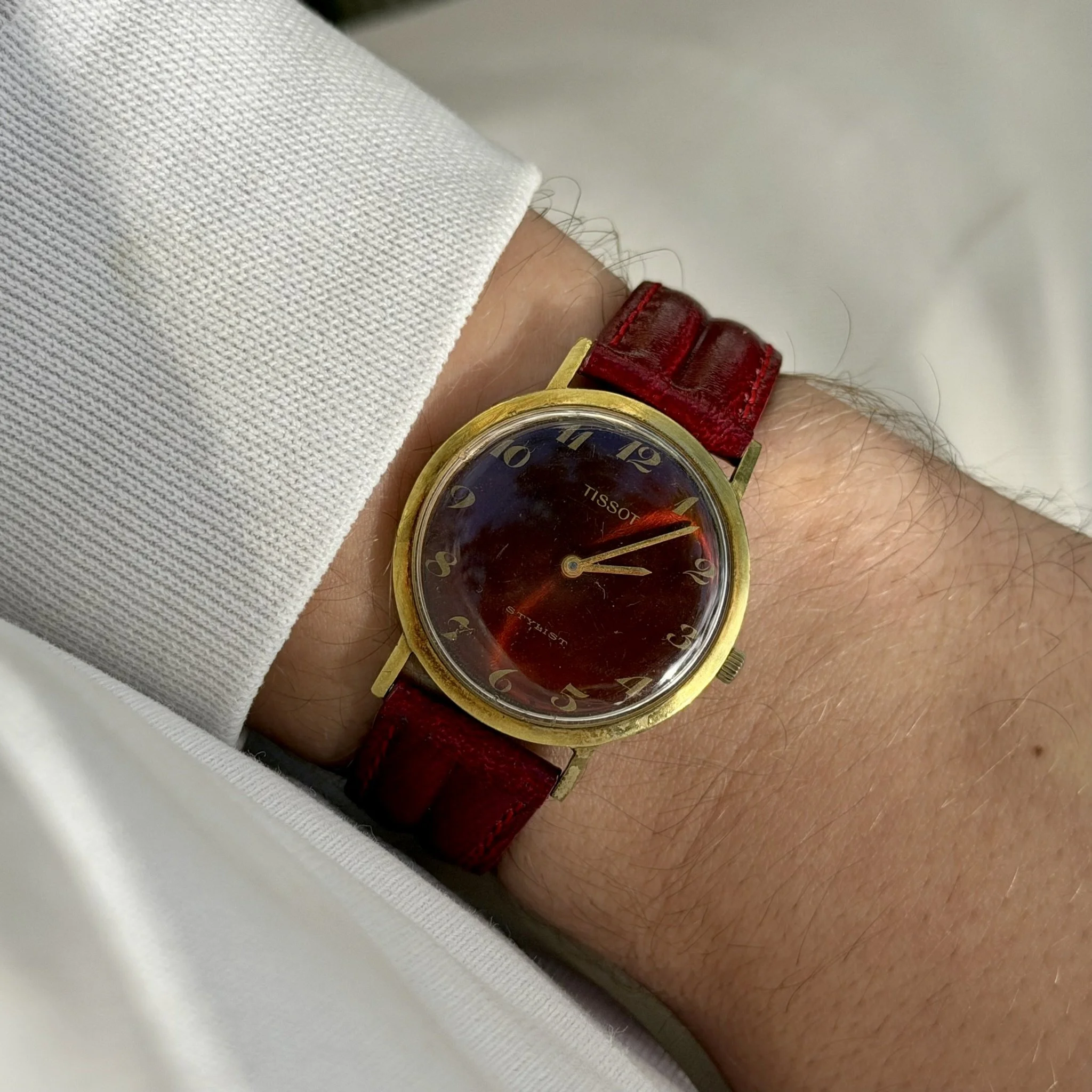 TISSOT Stylist 41/42066-1 'Burgundy Dial'