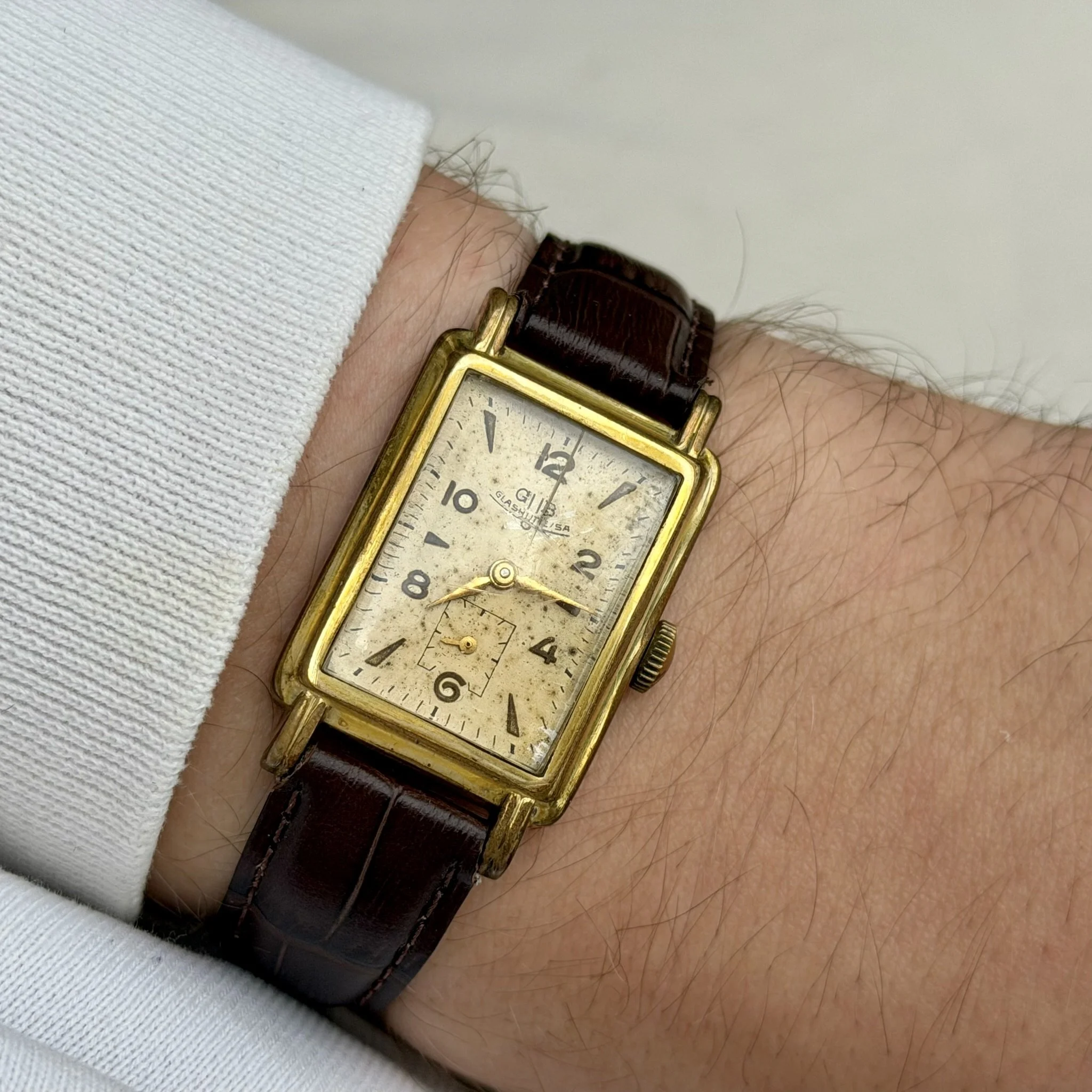 GUB glashütte Tank 37/376/1010 'Sub-second'