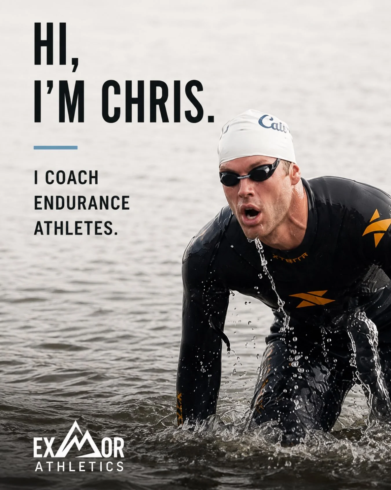 I&rsquo;m Chris, the coach behind Exmoor Athletics.

I&rsquo;ve spent years training, racing and learning what it takes to become a better endurance athlete &mdash; including earning my place at the Ironman World Championship. But Exmoor isn&rsquo;t 
