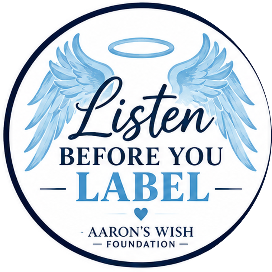Listen Before You Label - Awareness Sticker