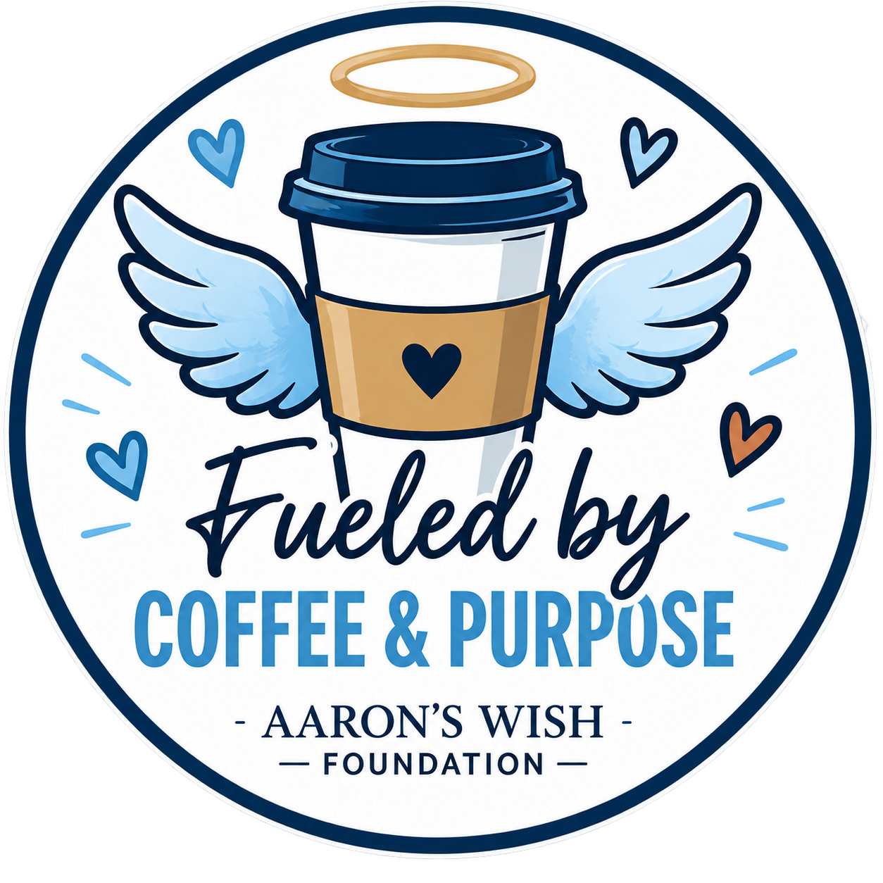 Fueled by Coffee & Purpose - Awareness Sticker