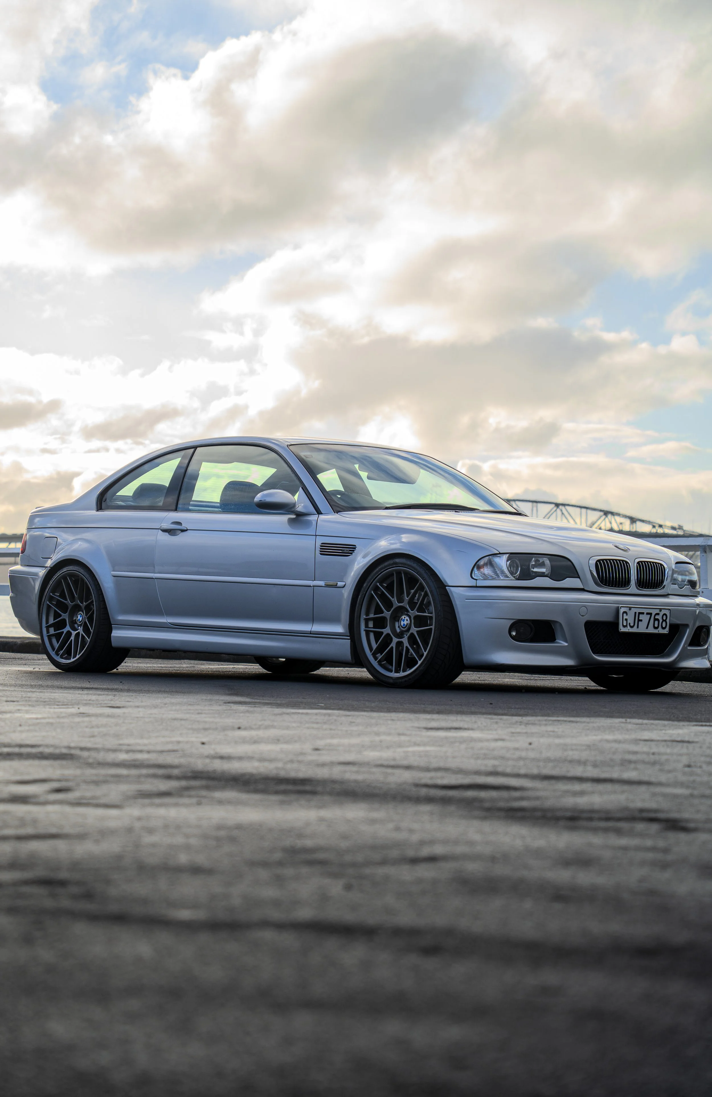 bmw m3 by the harbour in Auckland