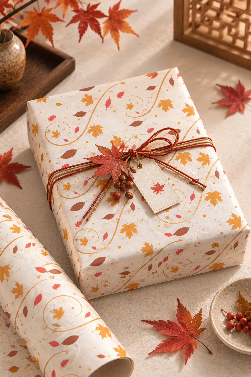 Autumn Breeze Wrapping Paper Roll