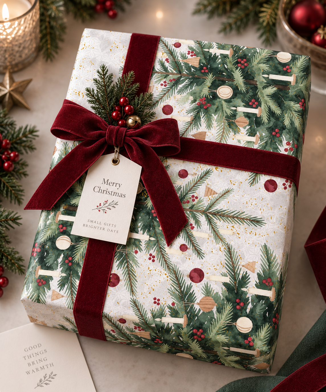 Christmas Tree Wrapping Paper Roll