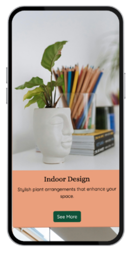 Fernscape Interiors  Mobile Mockup