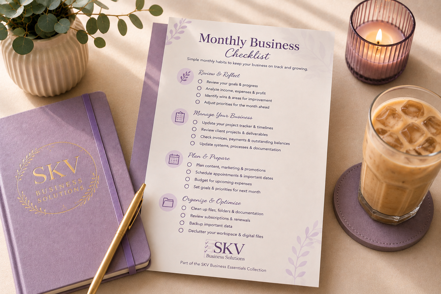 Business Monthly Checklist