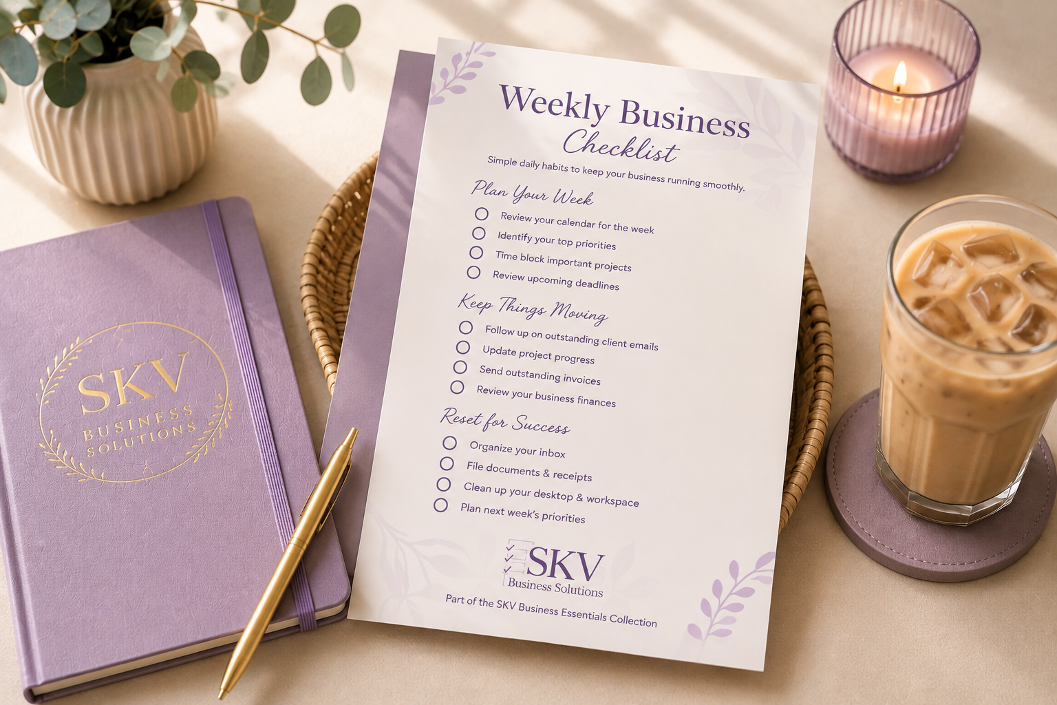 Business Weekly Checklist