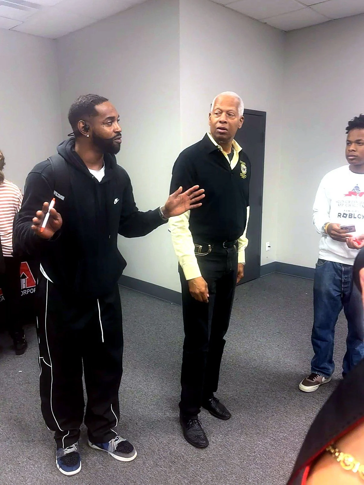 Congressman Hank Johnson with Robert Thompson Jr., Founder of Mission Aid 2020.