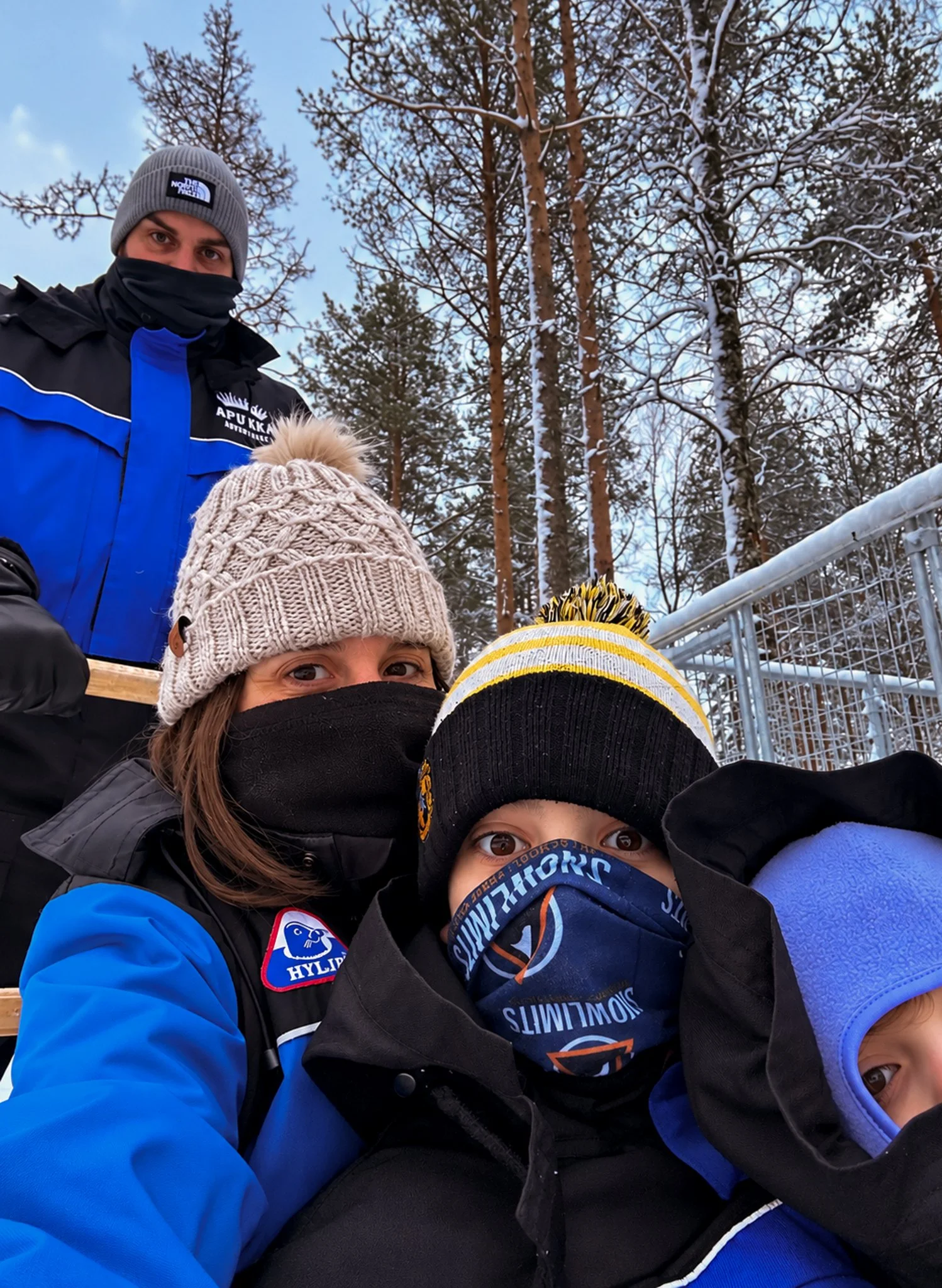 Snowy Family Selfie Among Pines.jpg