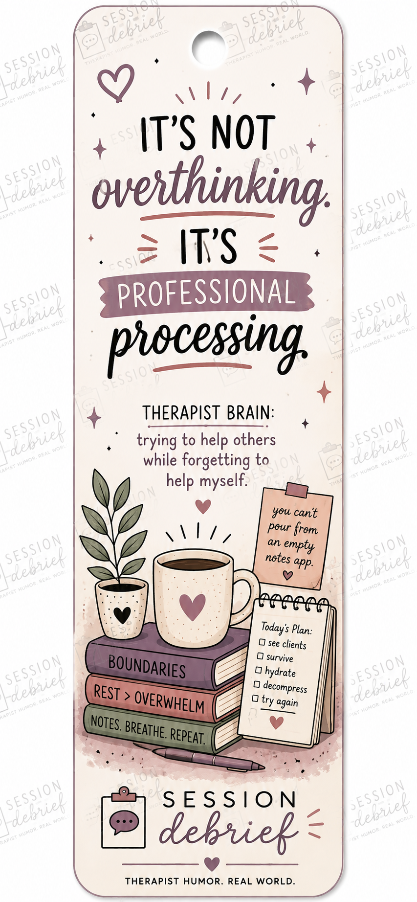 Therapist Professional Processing Bookmark