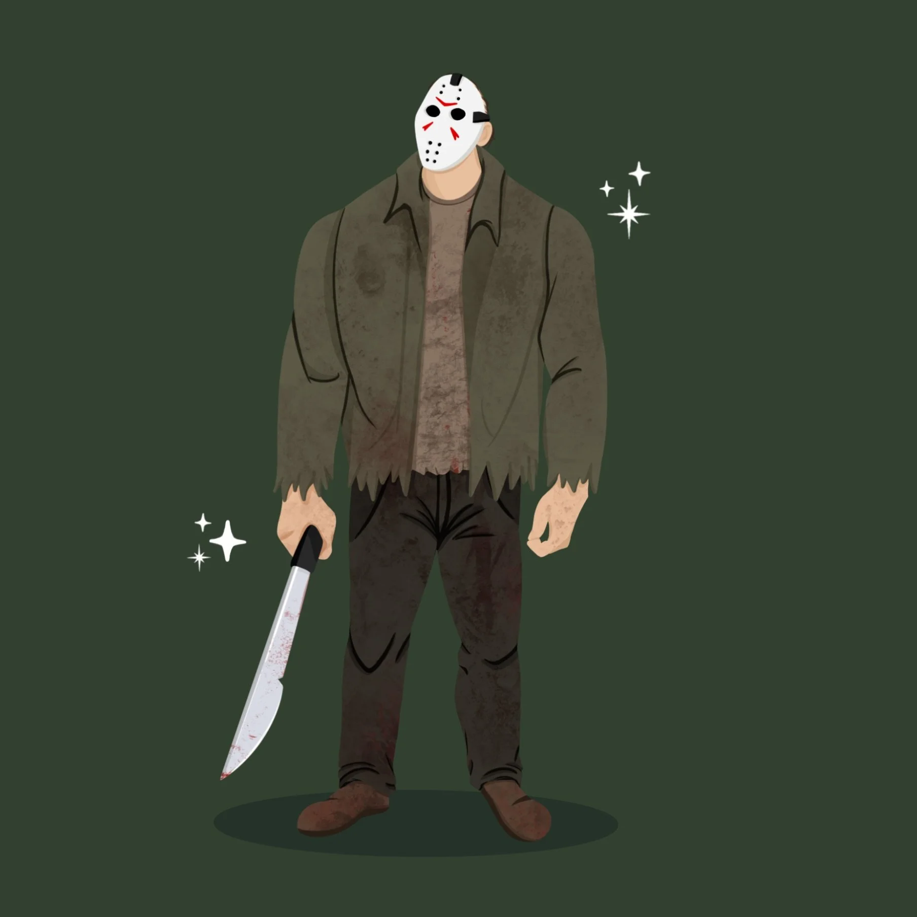 His name was Jason. ✨🏕️

#jasonvoorhees #fridaythe13th #campcrystallake #horrorart #halloweenart