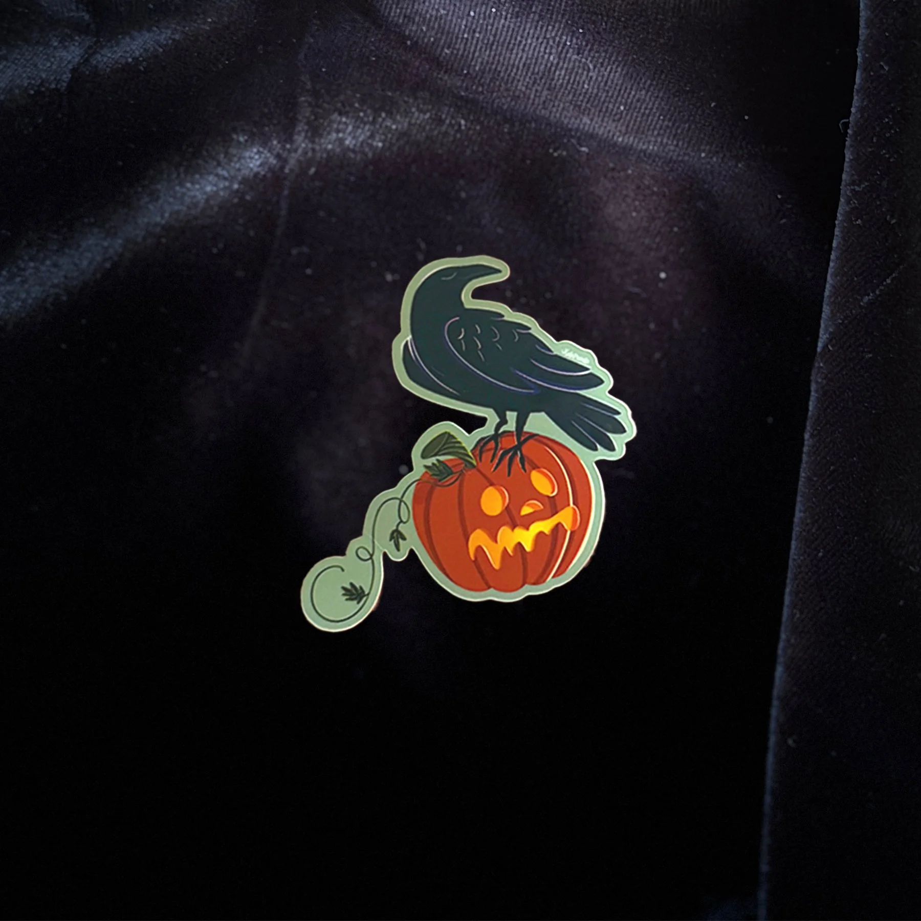 Edgar Allen Crow Sticker