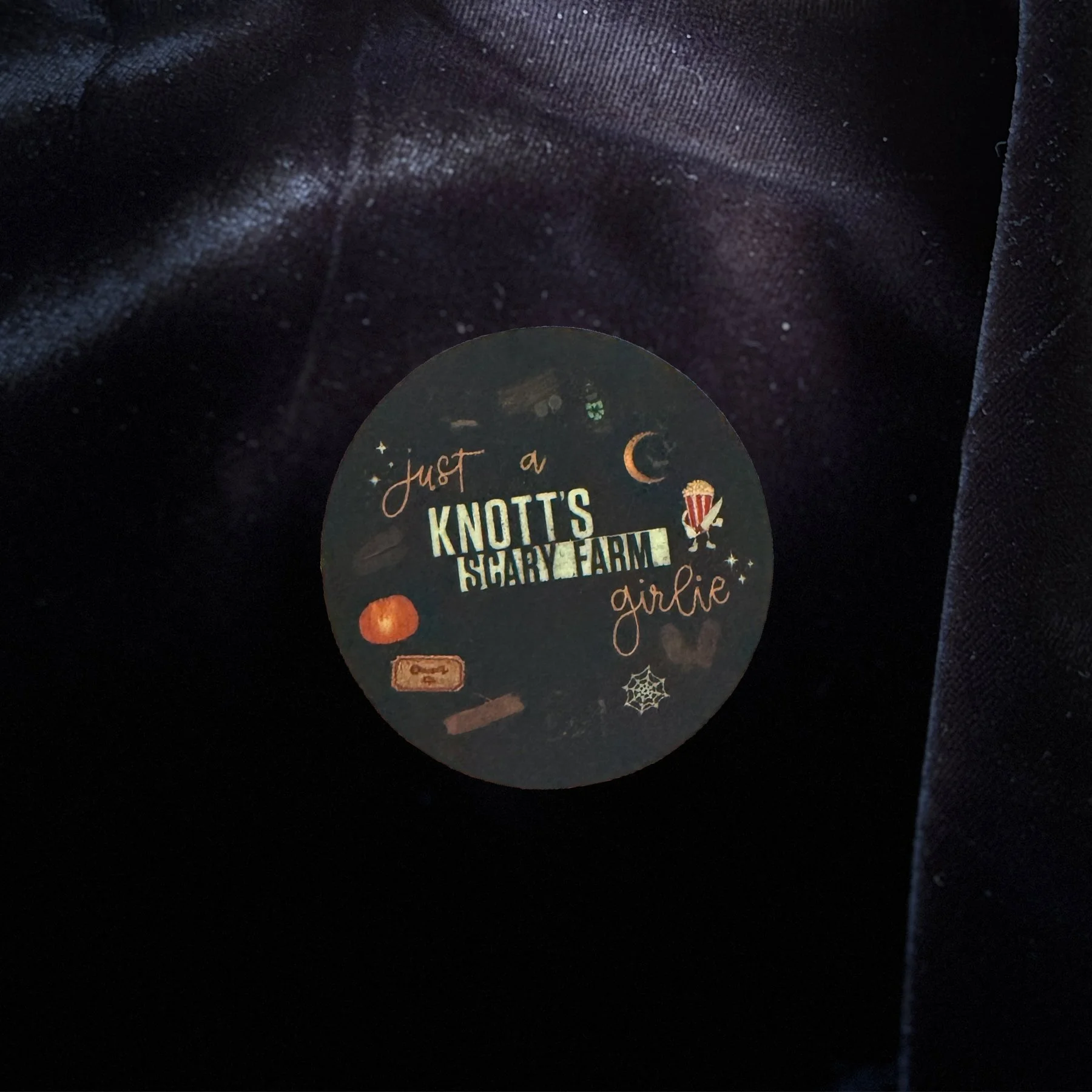 Just a Knott's Scary Farm Girlie Sticker