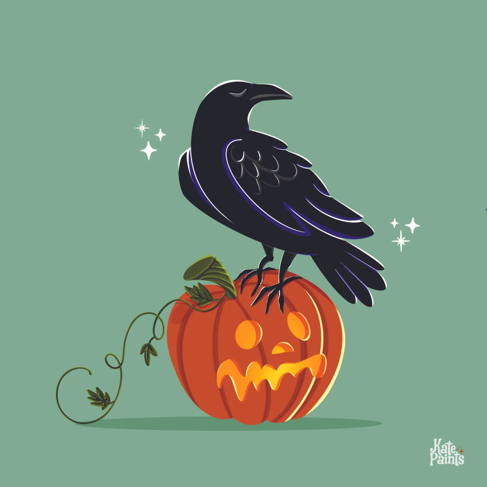 Edgar Allen Crow Print