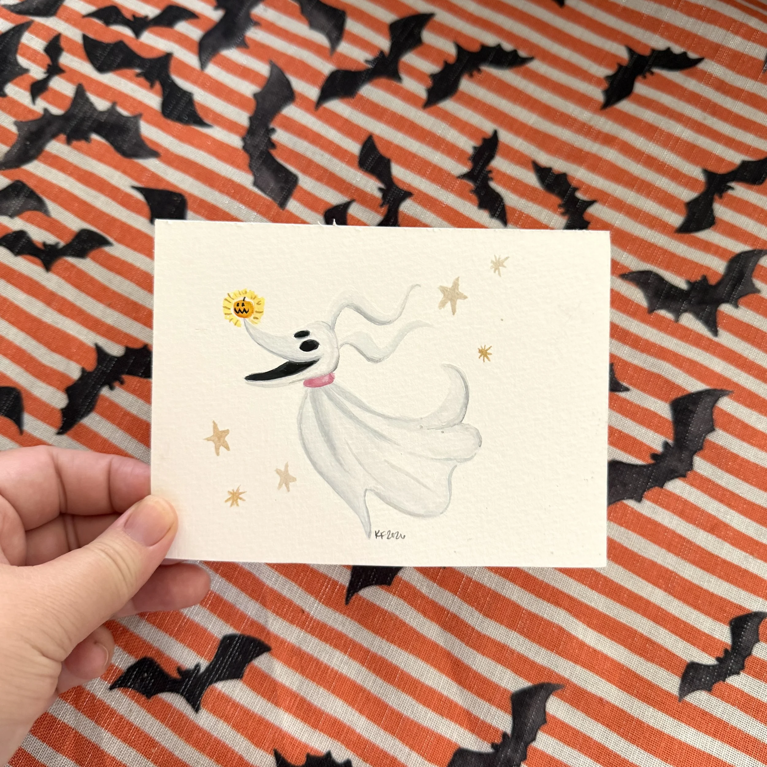 Canine Spirit Gouache Mini Painting