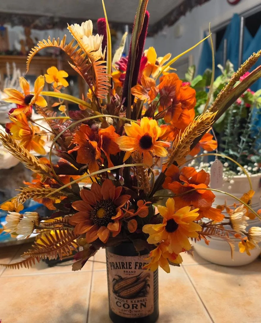 Fall Arrangement in a Can