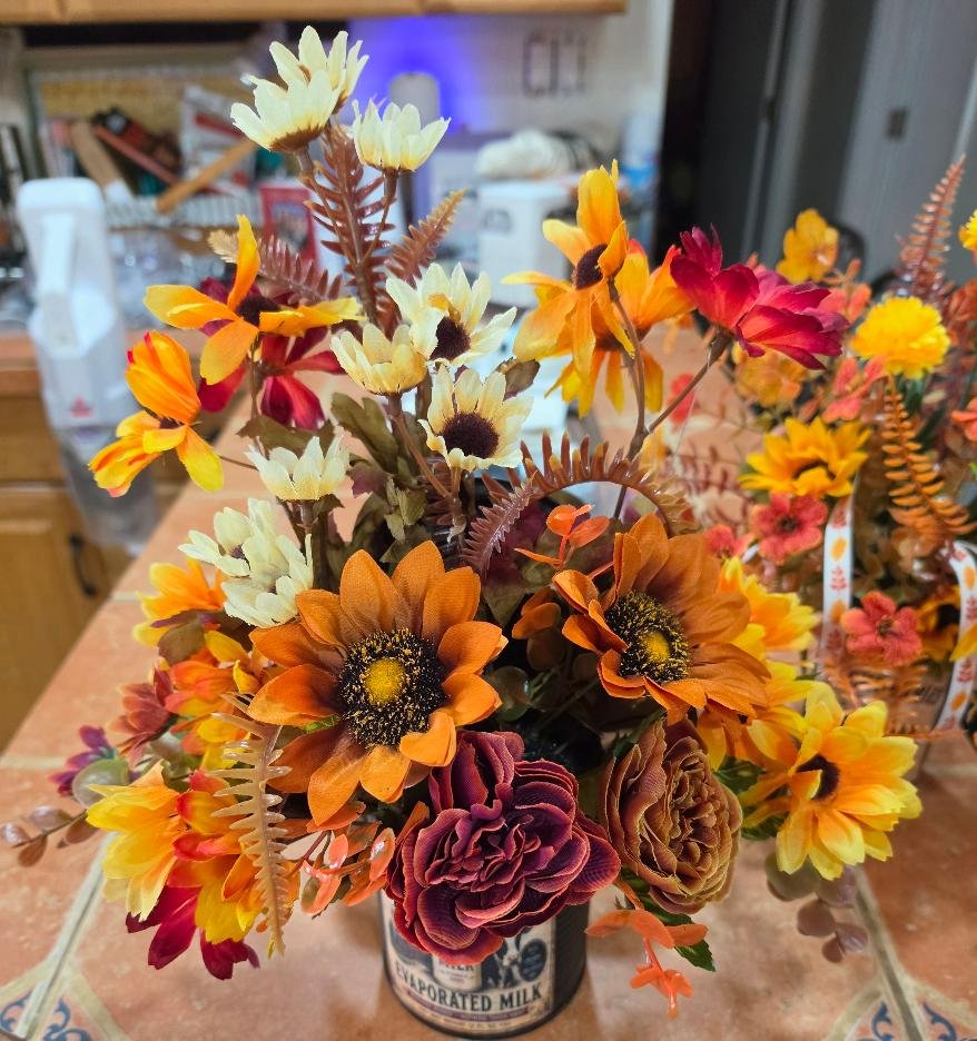 Silk Arrangement in a Can