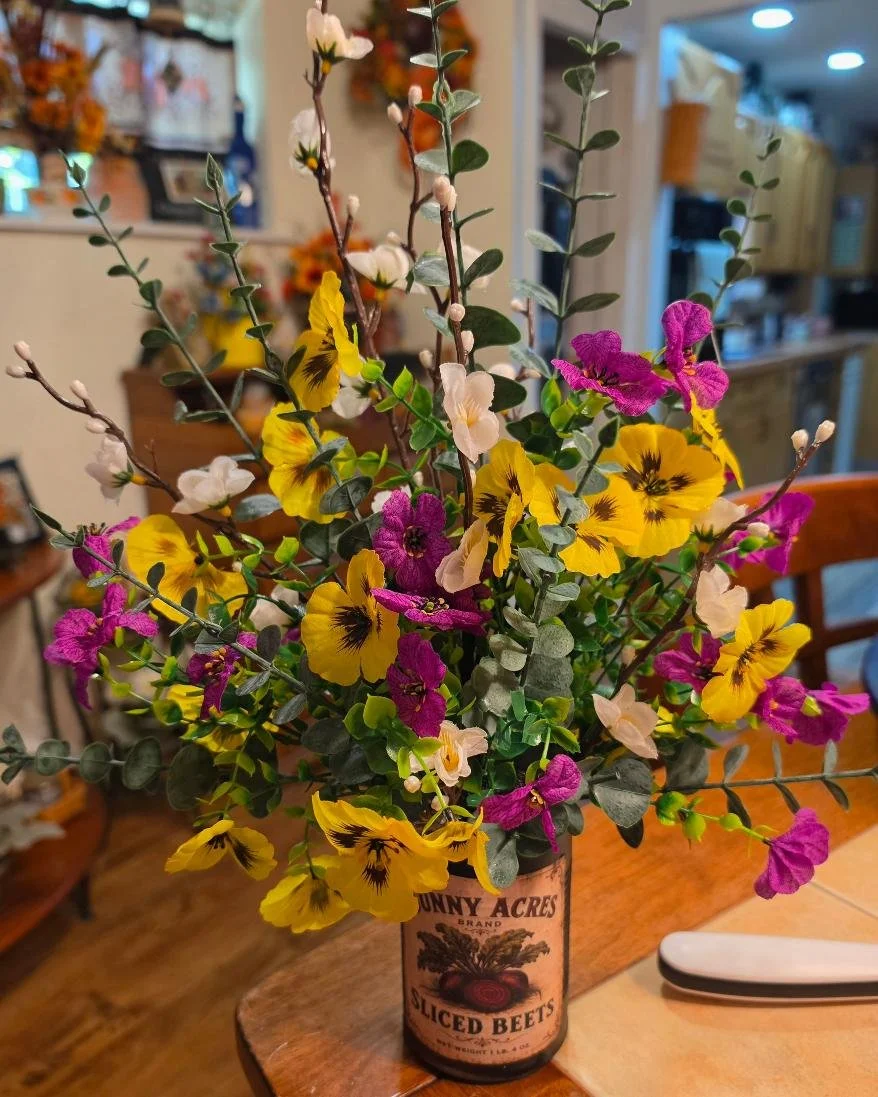 Silk Arrangement in a Can