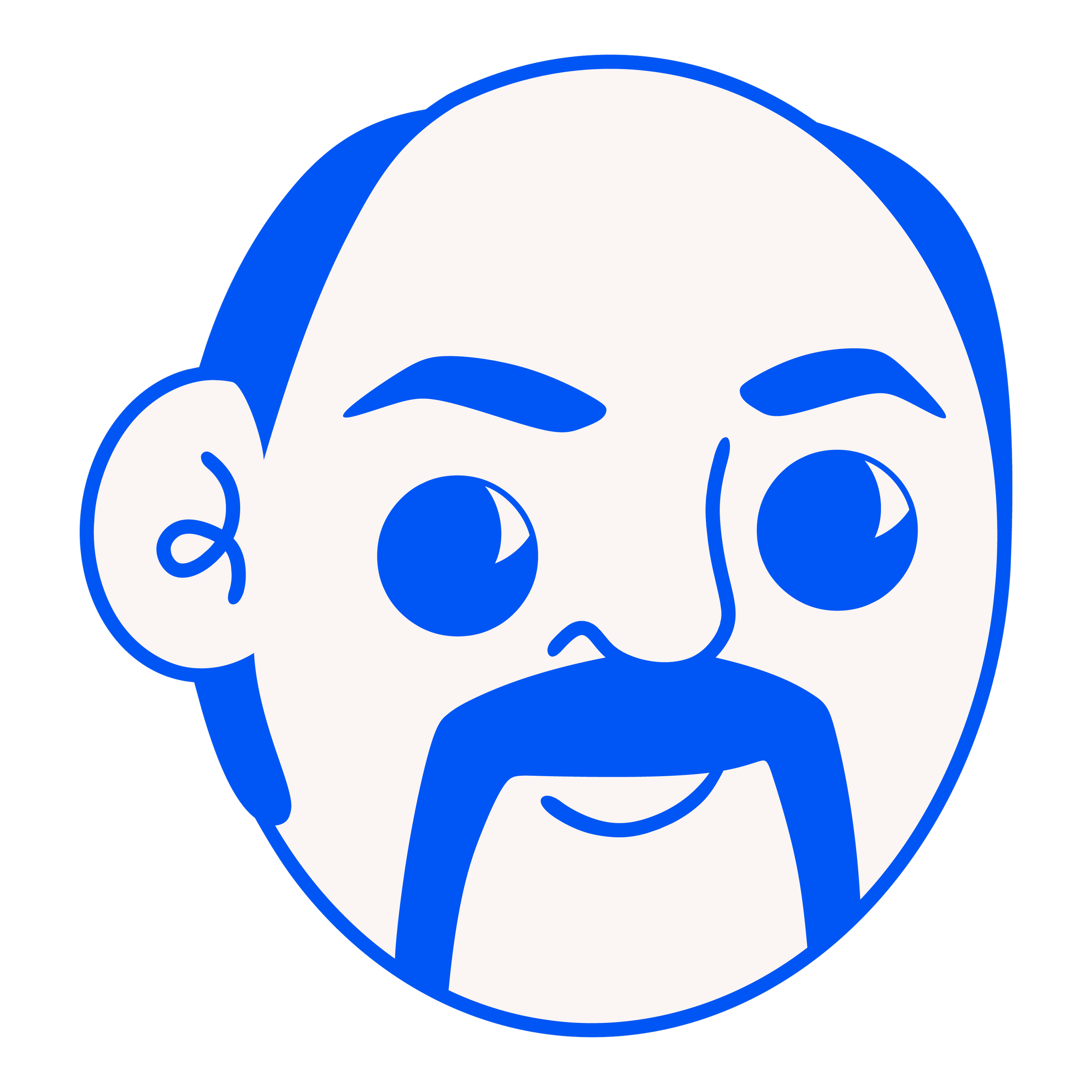 Vector Graphic of Fulton Bowling Center Co-Owner, Dan Triske