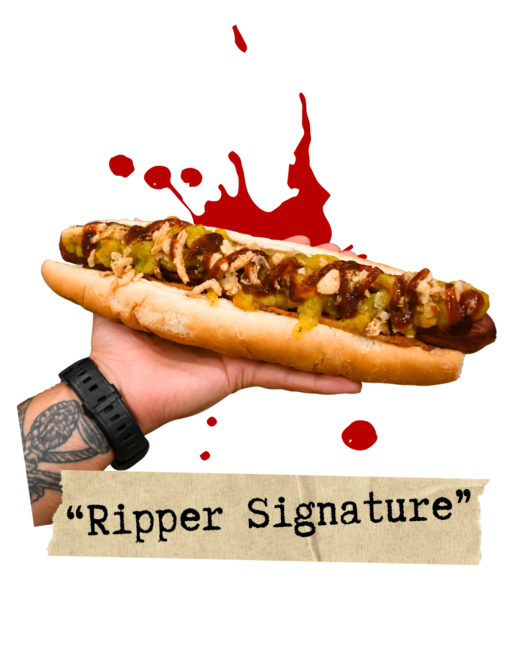 Ripper Signature Speciality hot dog