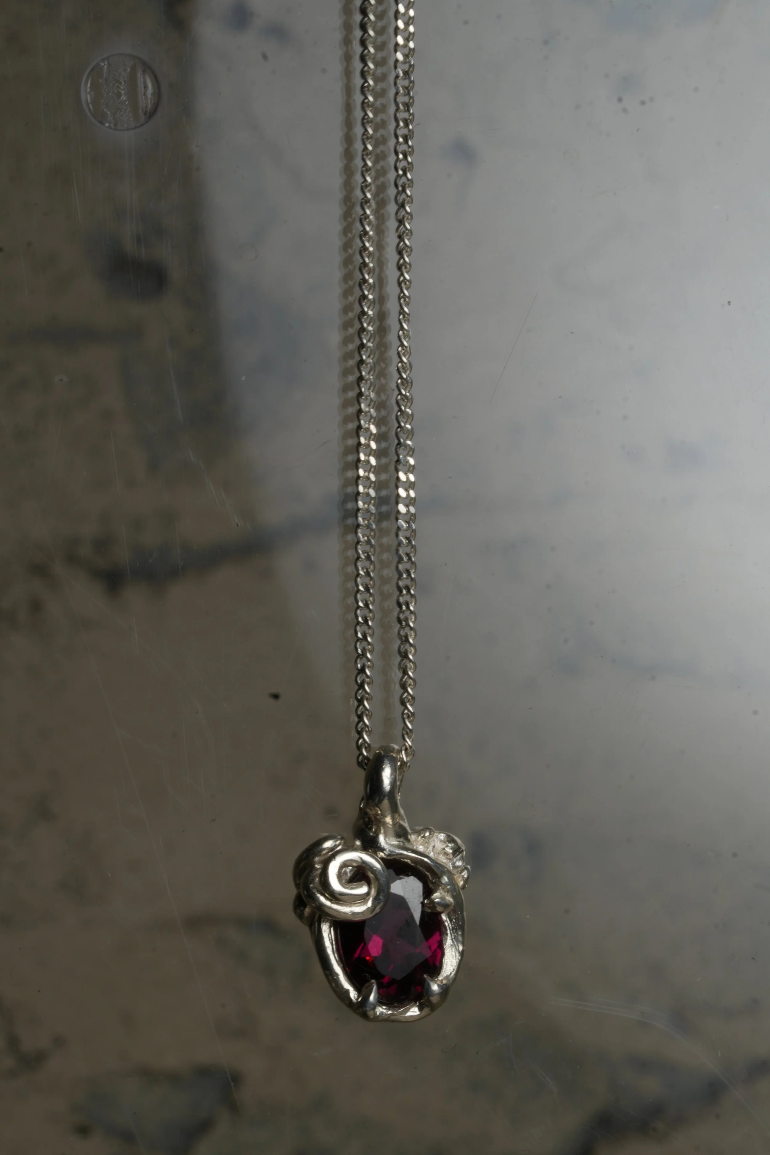 Rose Garnet Necklace