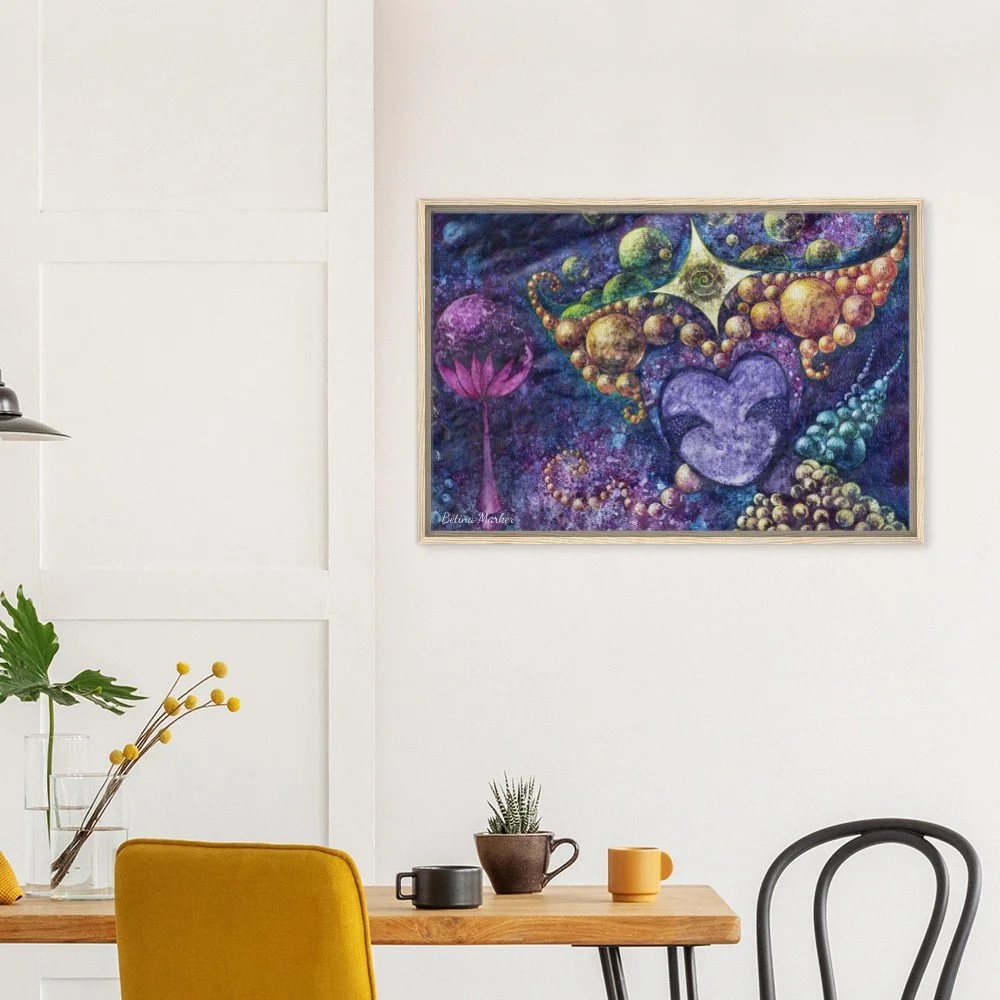 Detalle "Noche encantada" Lienzo enmarcado