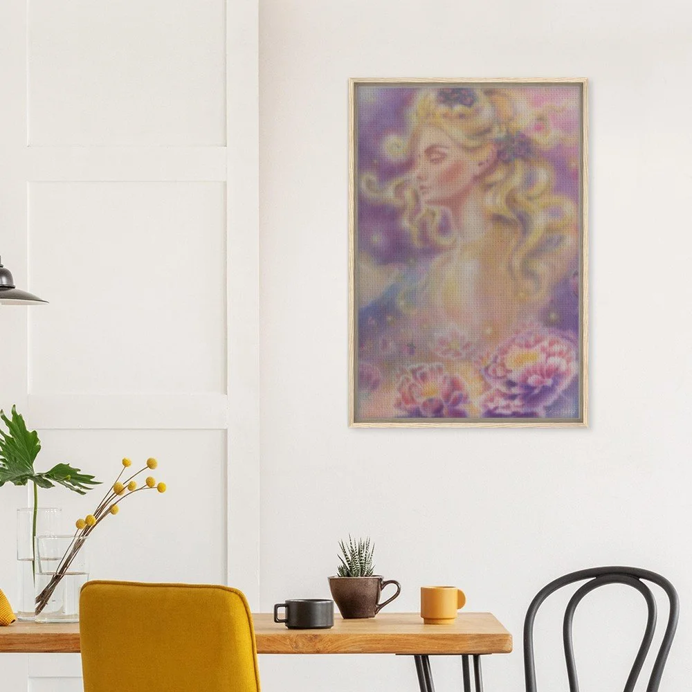 Detalle de "Despertar" Lienzo enmarcado