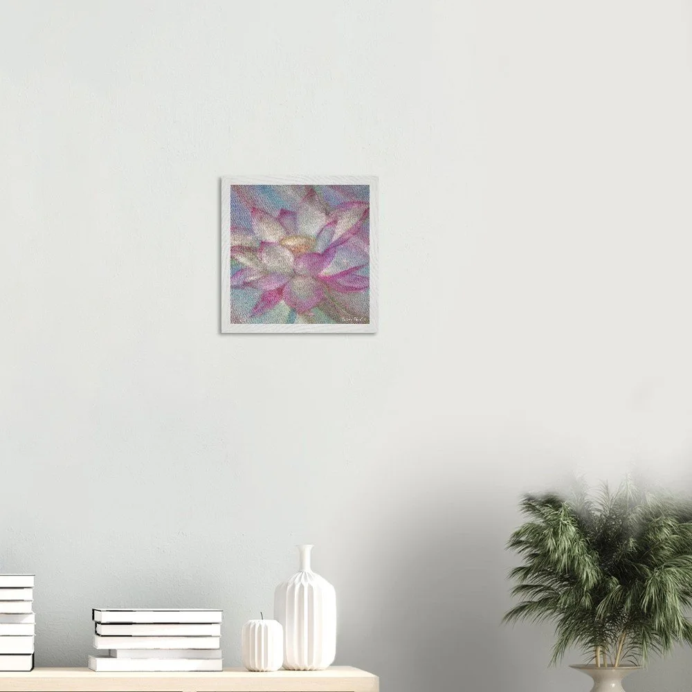 PF -30x30cm- Póster con marco de madera prémium con papel semibrillante prémium