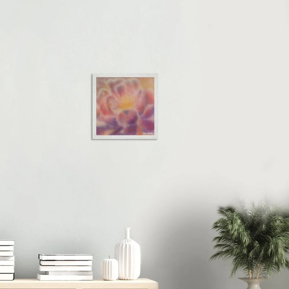 PF -30x30cm- Póster con marco de madera prémium con papel semibrillante prémium
