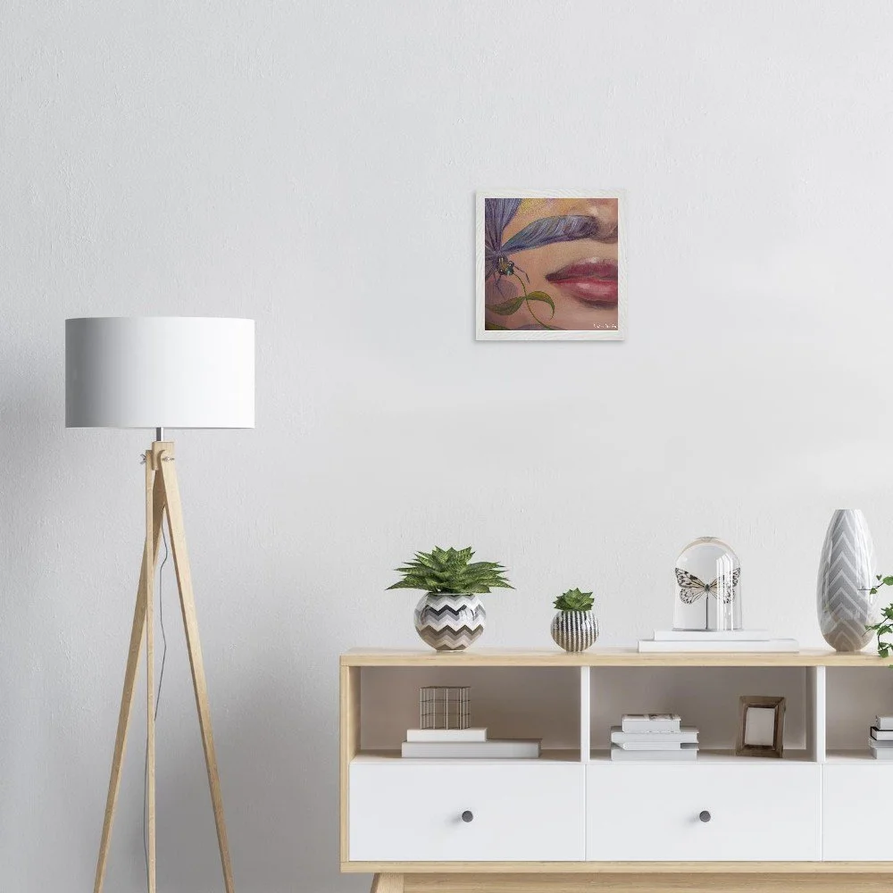 PF -30x30cm- Póster con marco de madera prémium con papel semibrillante prémium
