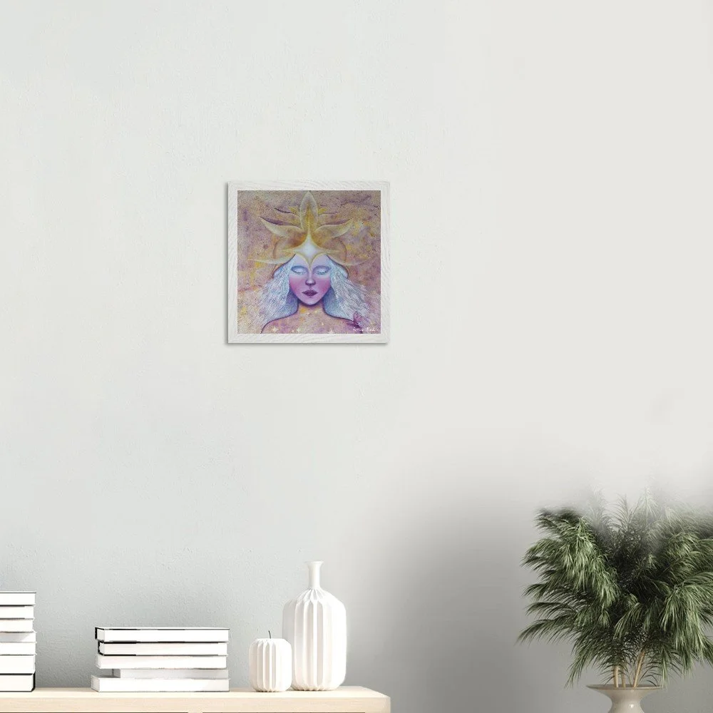PF -30x30cm- Póster con marco de madera prémium con papel semibrillante prémium
