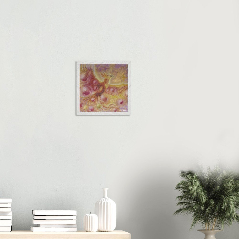 PF -30x30cm- Póster con marco de madera prémium con papel semibrillante prémium