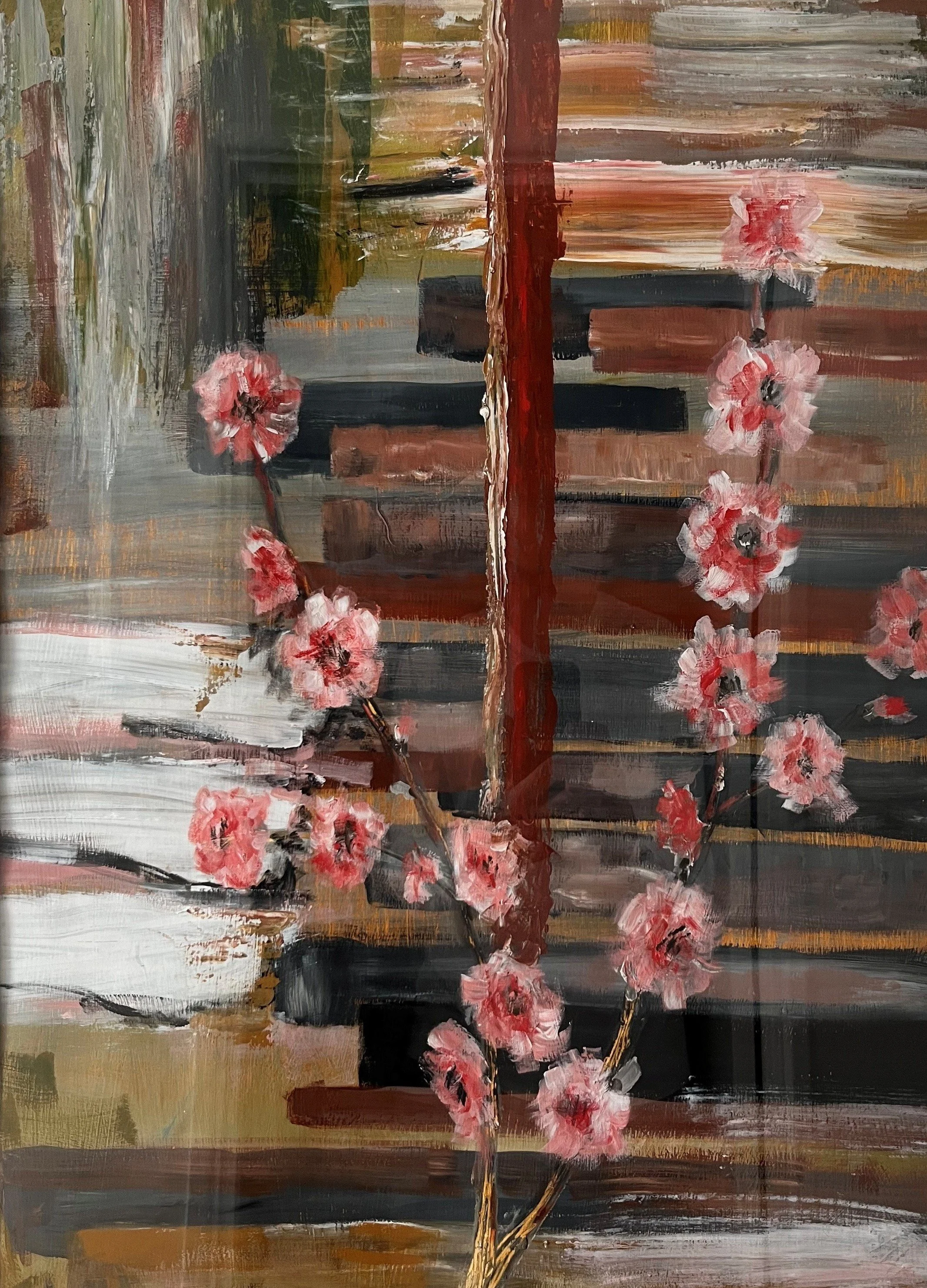 White Steps 1.  Acrylic on paper.jpg