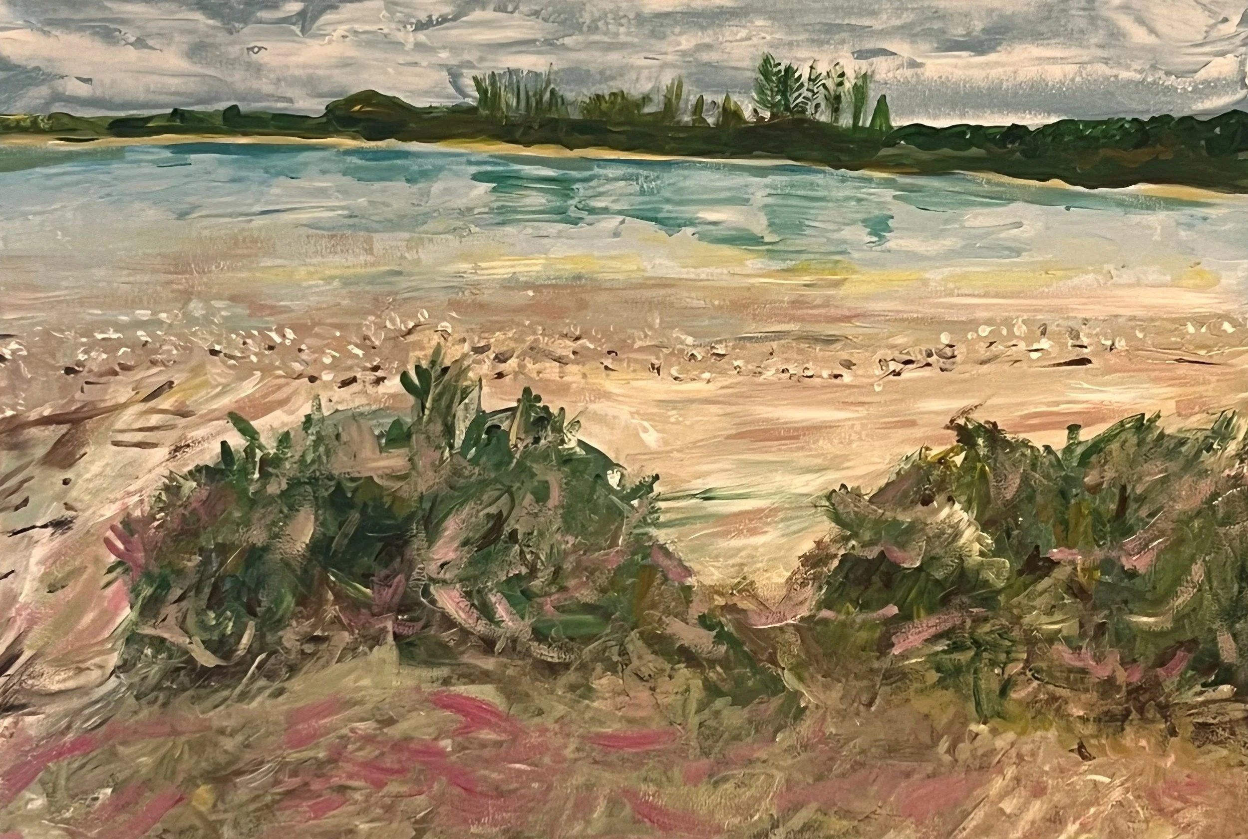 Saltlaokes afternoon.  Acrylic on paper.jpg