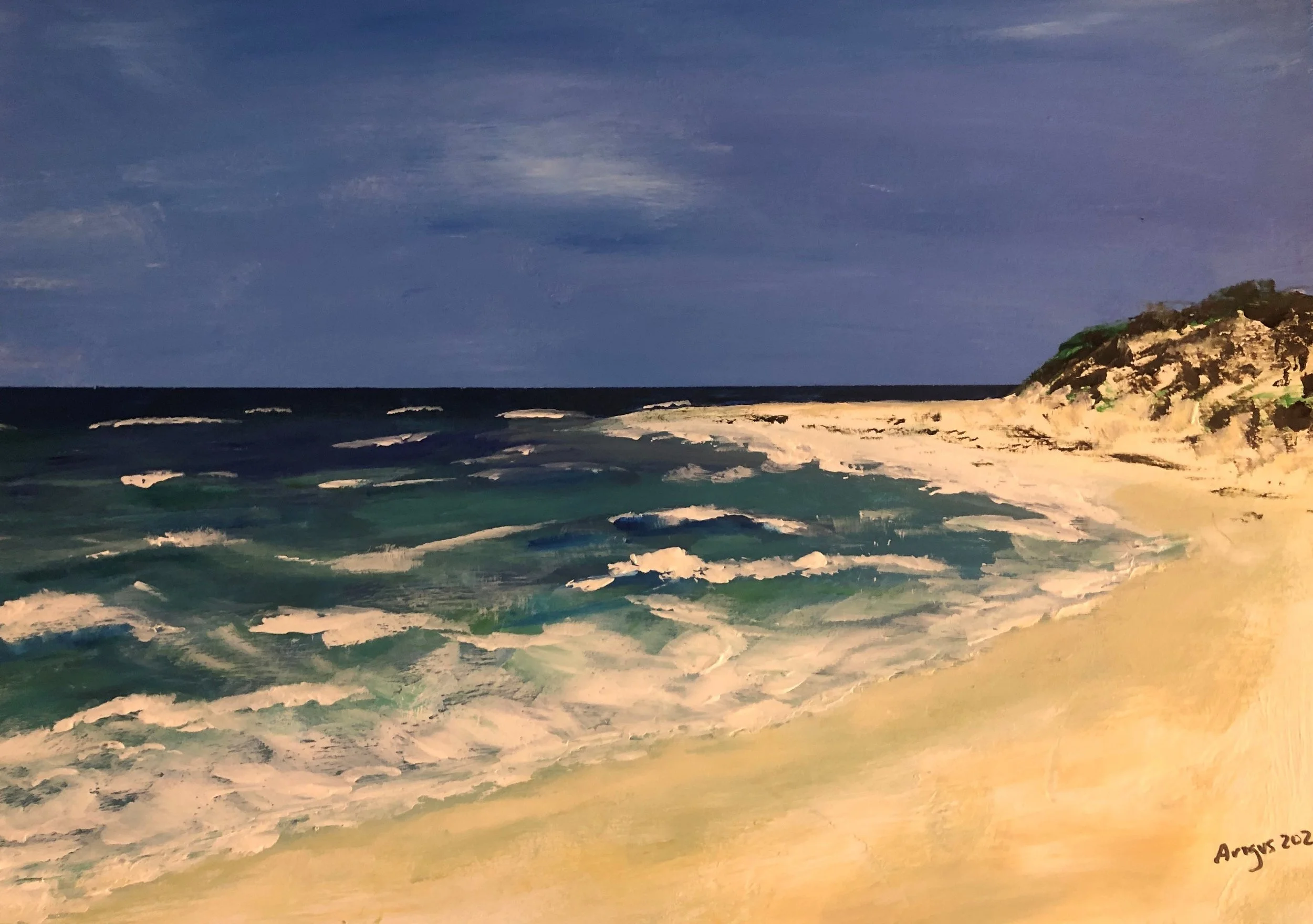 Prevelly .  Acrylic on paper.jpg