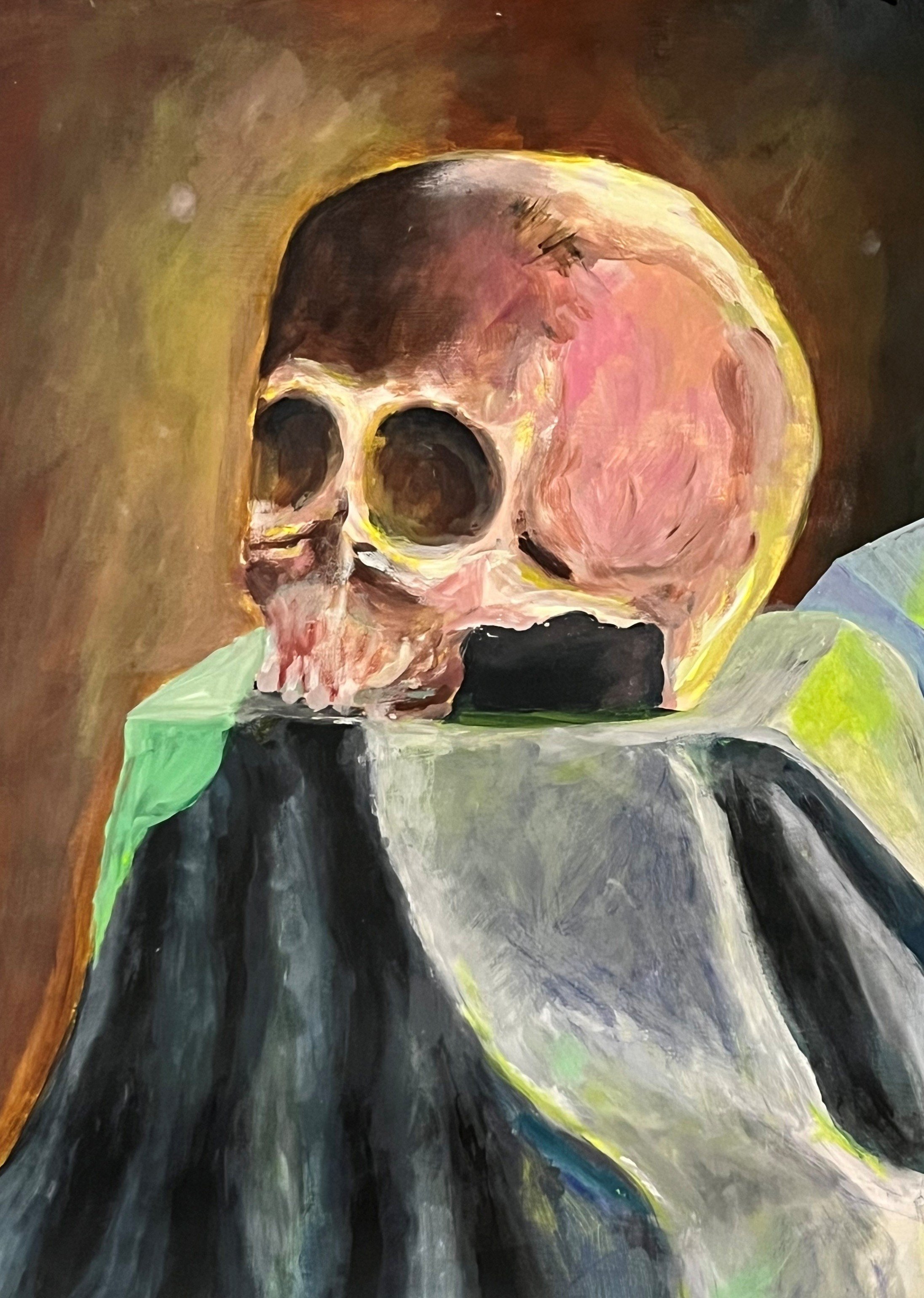 Vanitas 1.  Oil on paper.jpg