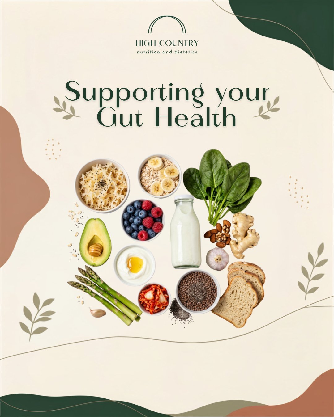 Your gut does so much more than digest food! 

A healthy gut supports digestion, immune function, nutrient absorption and your overall wellbeing.

Looking after your gut doesn't have to be complicated&mdash;focus on eating a variety of fibre-rich foo