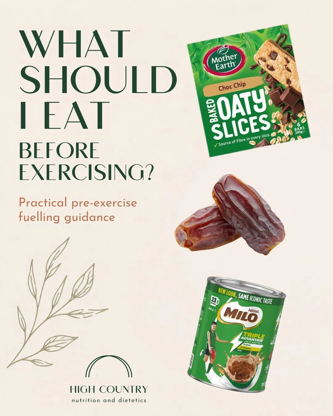 WHAT SHOULD YOU EAT BEFORE EXERCISE? 

Your pre-workout nutrition doesn&rsquo;t need to be complicated, it just needs to fuel you for what&rsquo;s ahead! 

The best choice depends on how much time you have before exercise.

2&ndash;3+ HOURS BEFORE:
H
