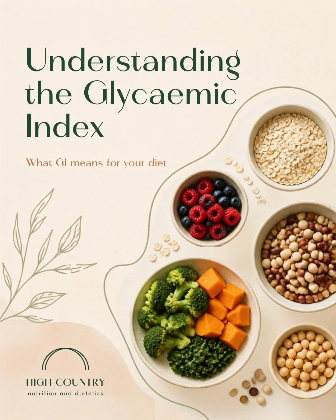 Glycaemic Index: what does it actually mean?

The glycaemic index (GI) measures how quickly a carbohydrate-containing food can raise blood glucose:

💚 Low GI: 55 or less
💛 Medium GI: 56&ndash;69
❤️ High GI: 70+

But that doesn&rsquo;t mean you need