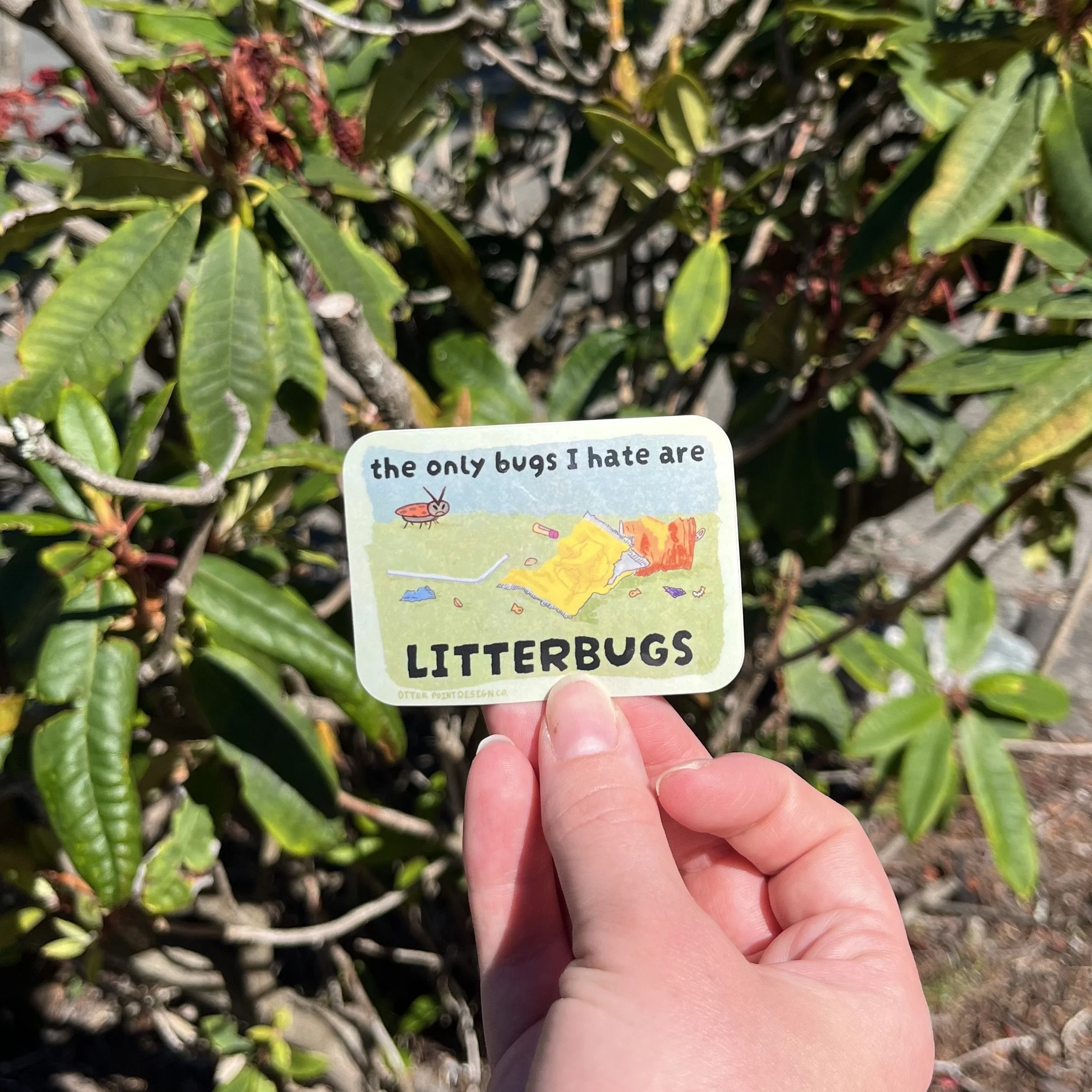 I Hate Litterbugs Sticker