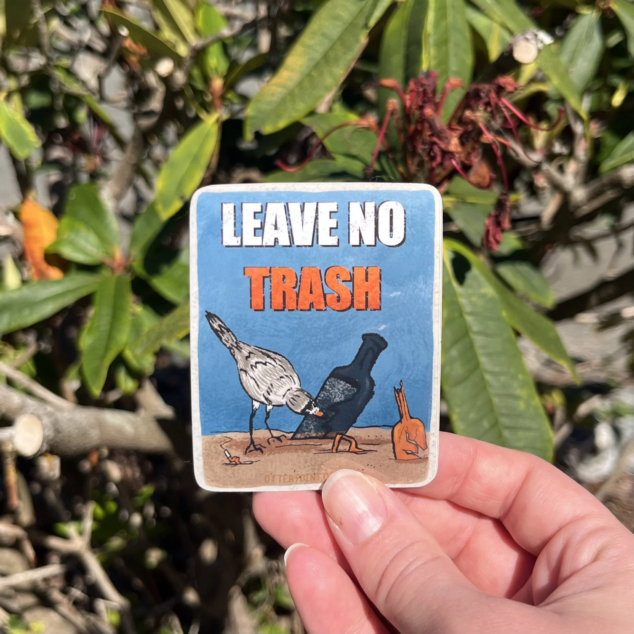Leave No Trash Sticker