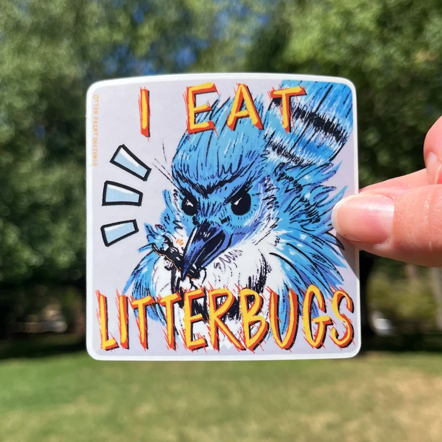 I Eat Litterbugs Sticker