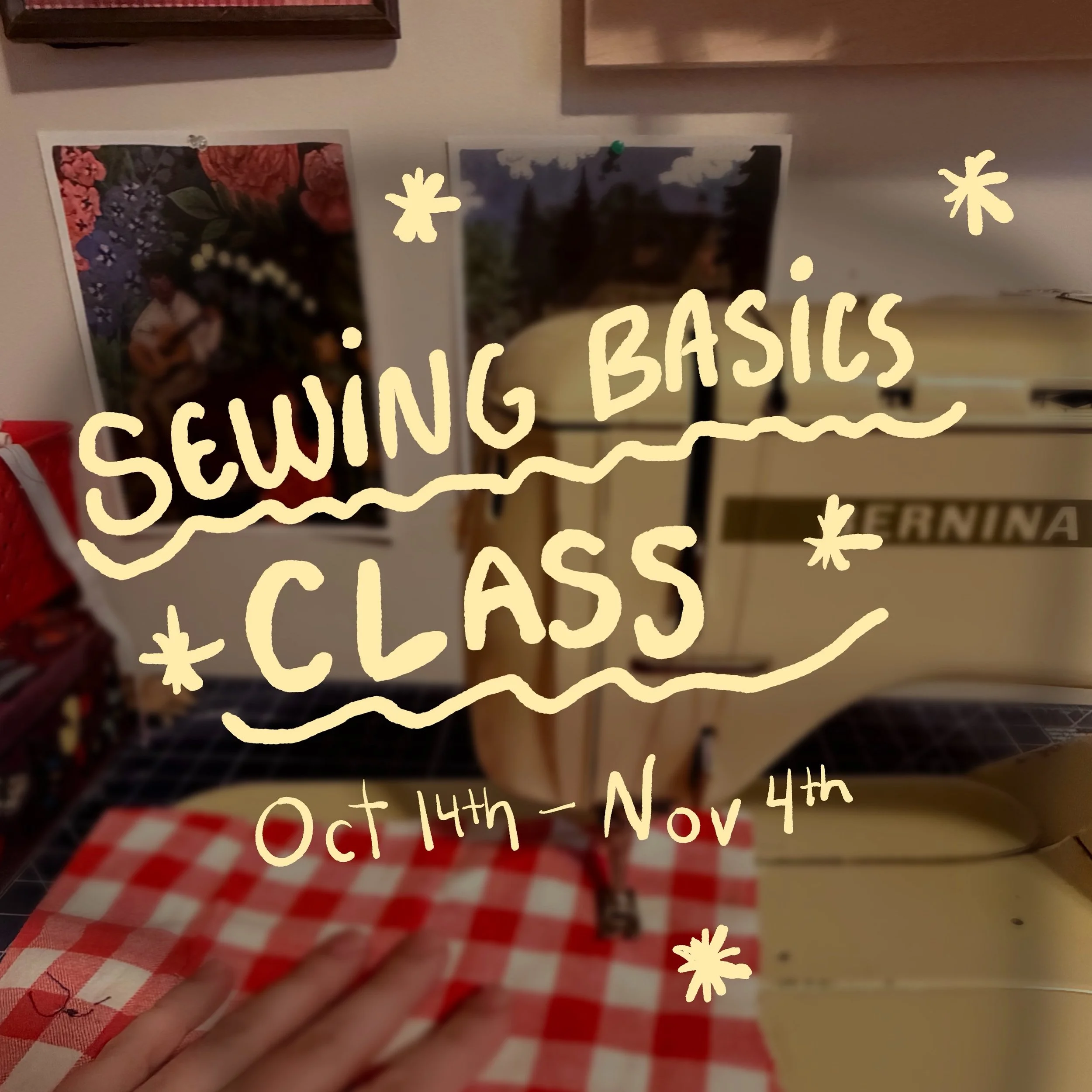 🧵 ROUND TWO IS HERE! 🧵

Our Sewing Basics class is officially up and registration is now LIVE on the website! ✂️💗

And while you&rsquo;re there, check out our other upcoming classes because we have TWO fun opportunities happening this week:

🪡 Th