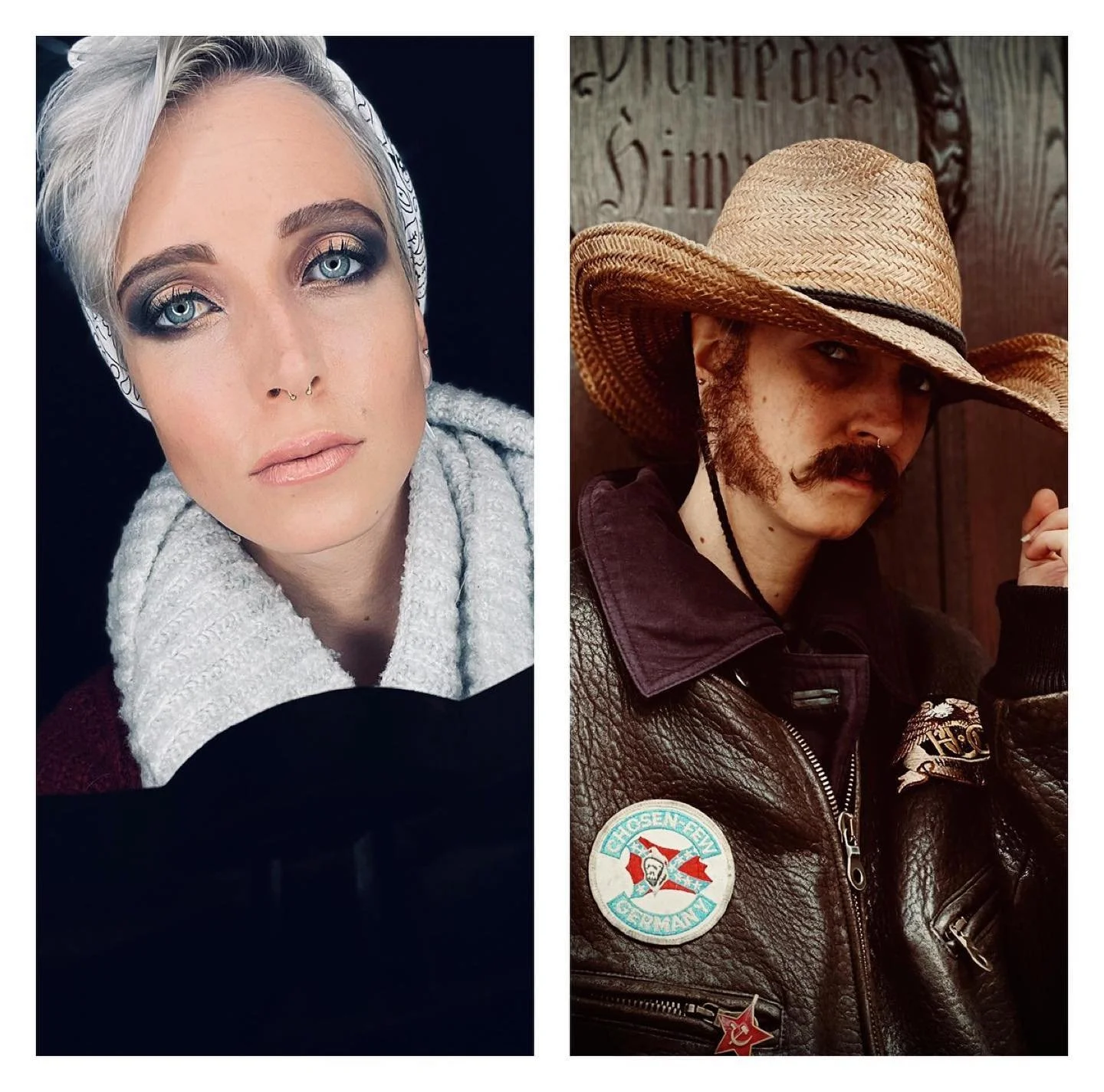Howdy 🤠 
Applied a fake beard and light makeup to @miriam_antoni.sfx today! 
Thank you to @imc_maskenbildnerschule !
&bull;&bull;&bull;
#sfxmakeup #sfxmakeupartist #fakebeard #makeupartist #transformation
