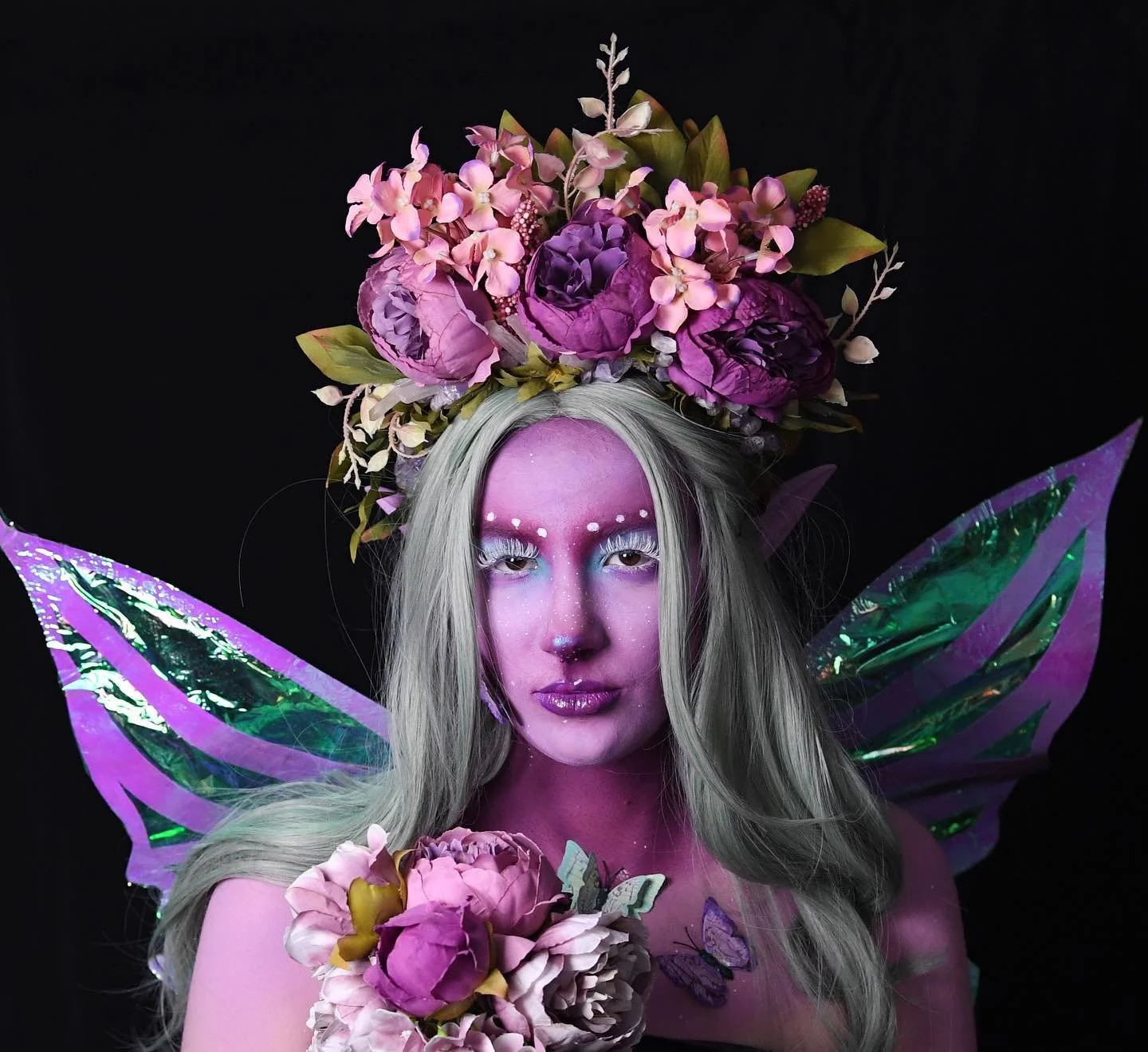 ✨💕 Airbrush Fairy 🧚&zwj;♀️ ✨

&bull; The use of the emojis really ties in how magical the experience was but I made the beautiful Jasmin into a fairy for our Abschlussarbeit <End Result Work> ! 

Model: @j.grabher_sfx 
Photographer: @janetee 