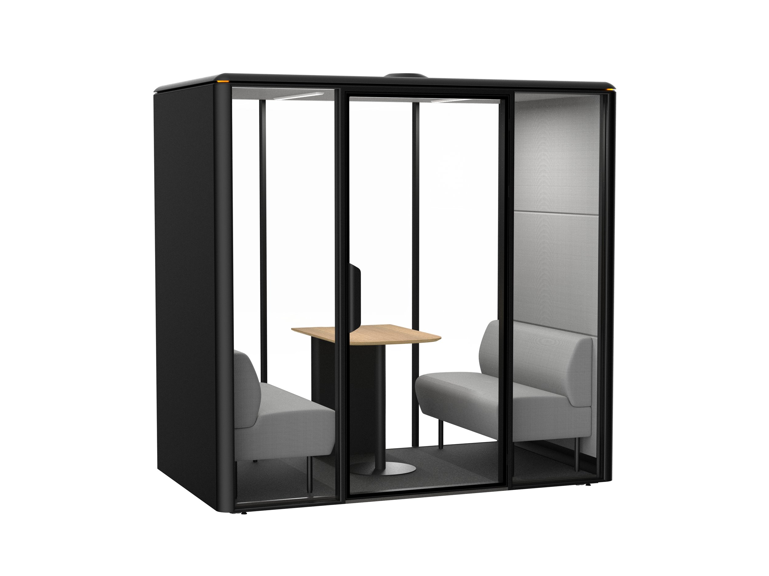 Atom Collaborative acoustic meeting pod for four people