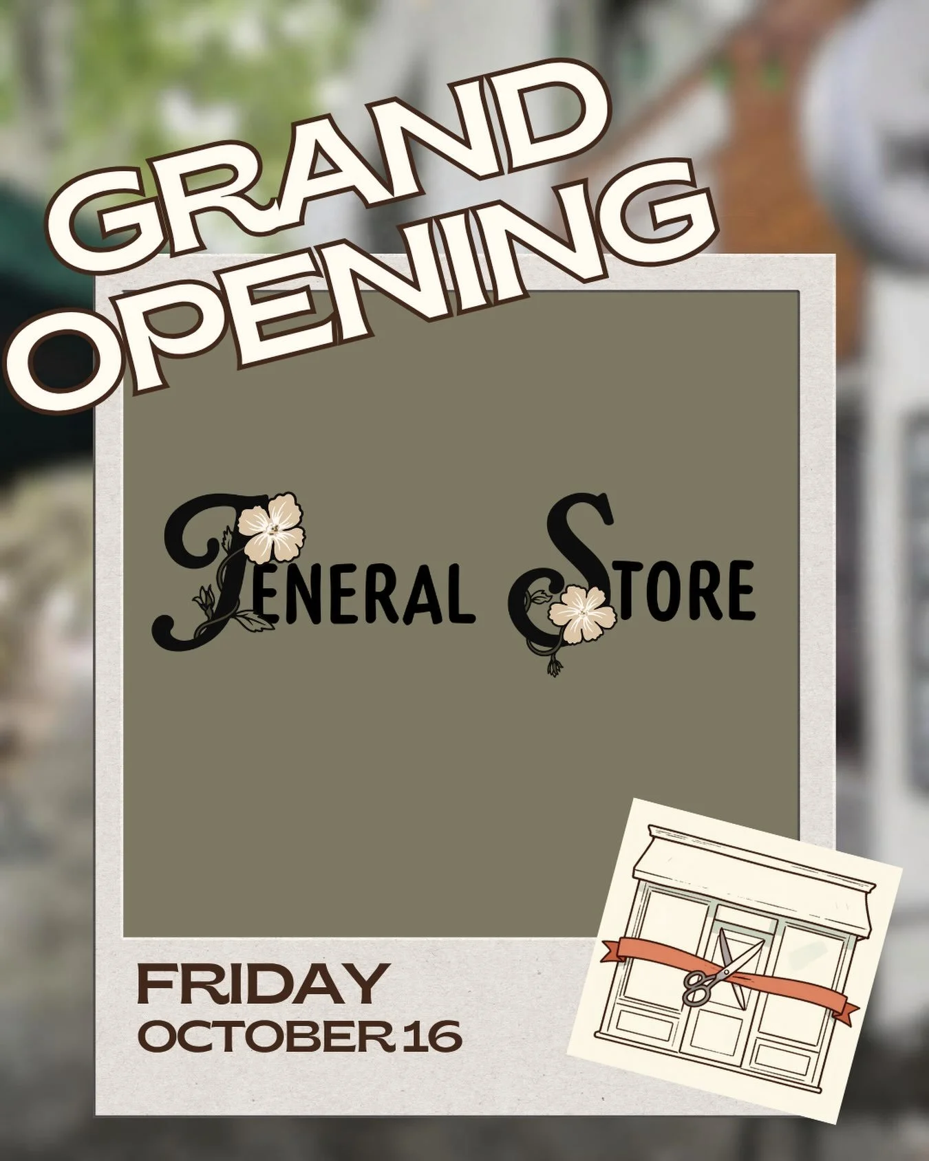 The wait is almost over&mdash;Jeneral Store is opening its doors! ✨

Mark your calendars for our Grand Opening weekend, starting Friday, October 16. We are making things official with a ceremonial ribbon cutting alongside Mayor Dana Edwards @danaforn